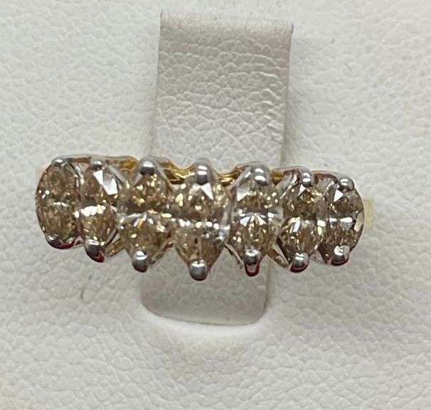 CERTIFIED 14K GOLD AND DIAMOND BAND