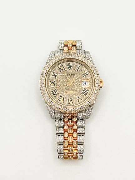 New! Rolex DateJust with 20.0 CTW of Diamonds