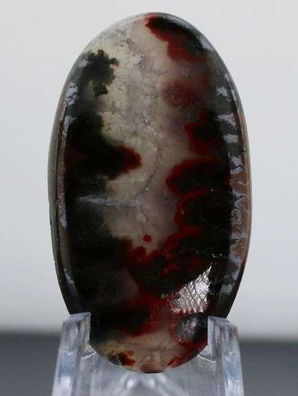Beautiful 49.82ct. Moroccan Seam Agate cabochon