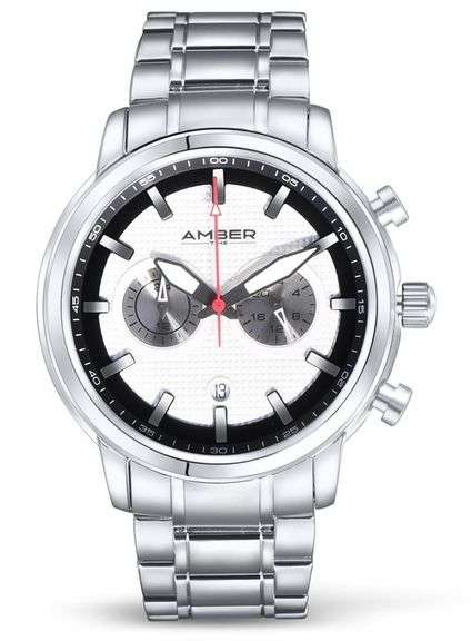 Men's Quartz Chronograph Watch Stainless Stee
