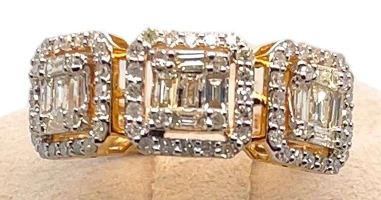 10K YELLOW GOLD DIAMOND RING