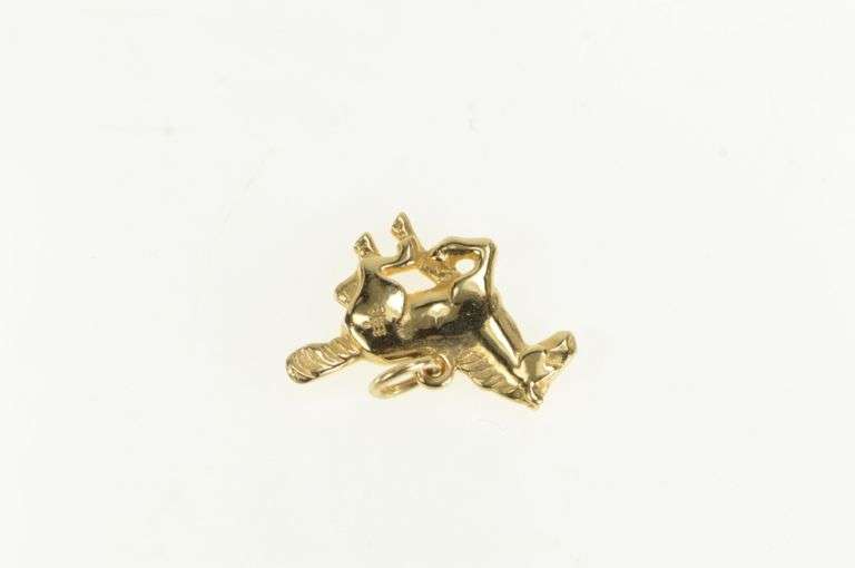 14K Yellow Gold James Avery Galloping Horse Mustang Charm/Pendant