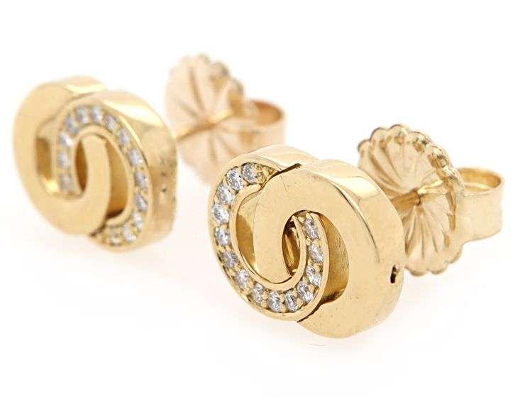 0.25ctw Diamond Double Circle Stud Earrings in 14K and 18K