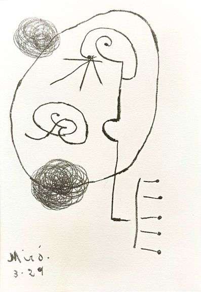 Miro Matted Art Print