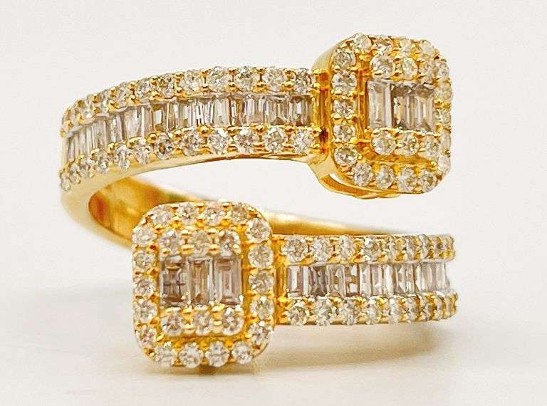10kt Solid Yellow Gold & Diamond Band Ring- 1.70 CTTW