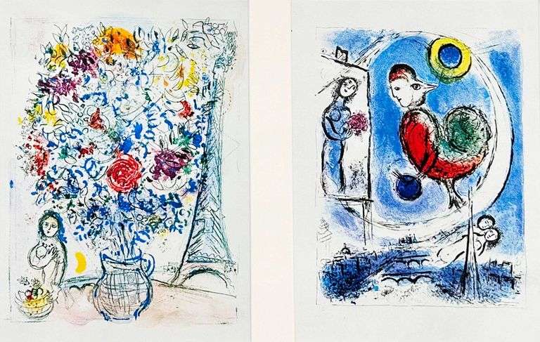 Marc Chagall Framed Collage