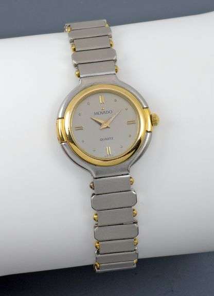 Fantastic Vintage Women's Movado Quartz SS & Gold Watch