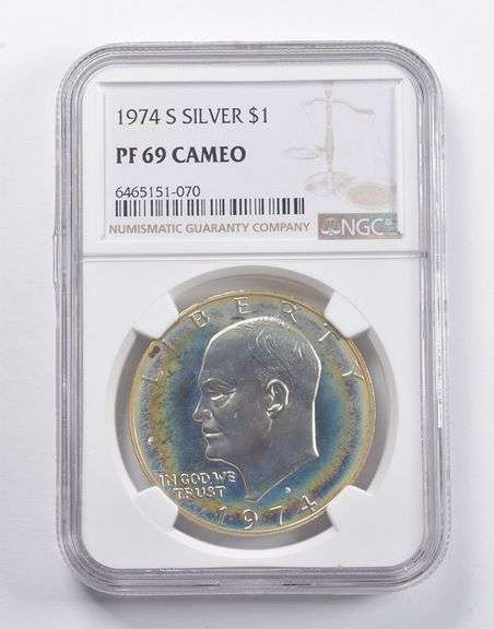 PF69 CAM 1974-S Eisenhower Silver Dollar NGC