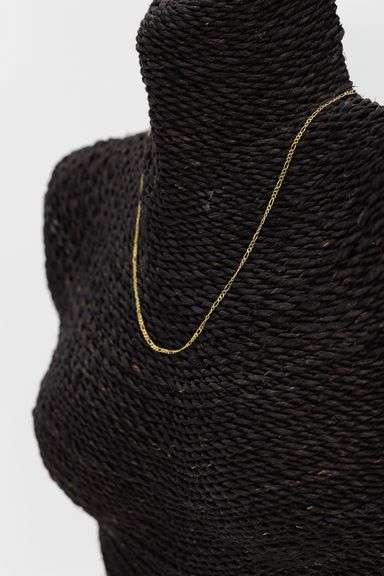 10k Yellow Gold Solid Figaro Link Chain 1.7mm Necklace 24"