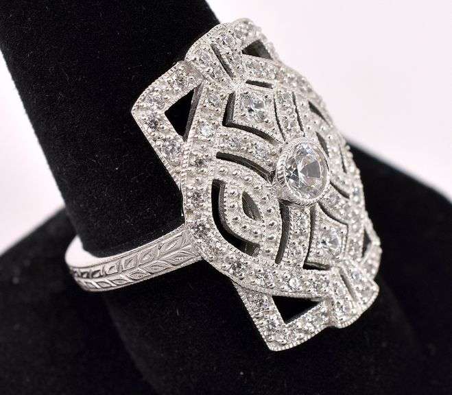 CZ Ring In Sterling Silver