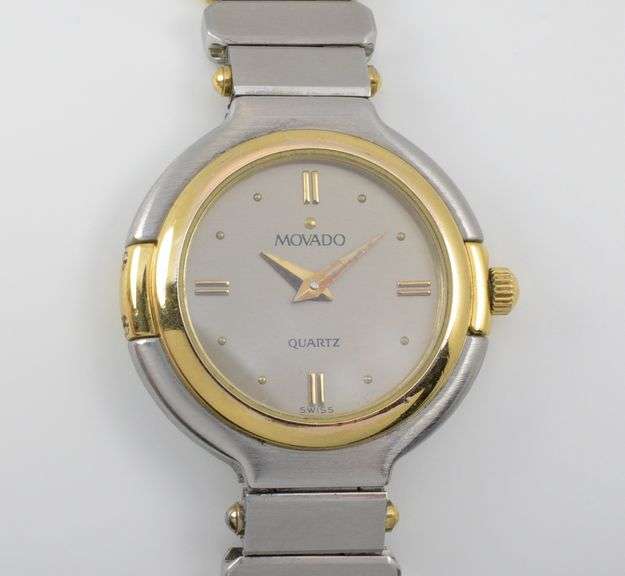 Fantastic Vintage Women's Movado Quartz SS & Gold Watch