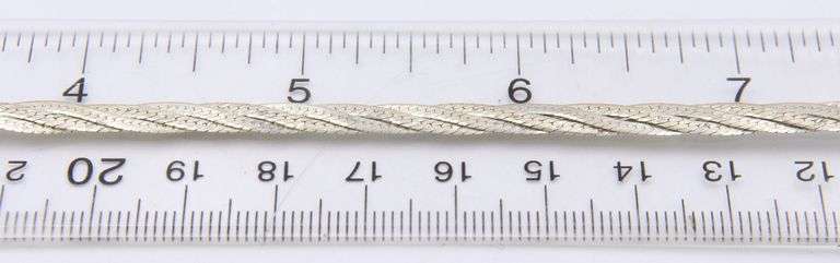 Italian Sterling Silver Braided Necklace