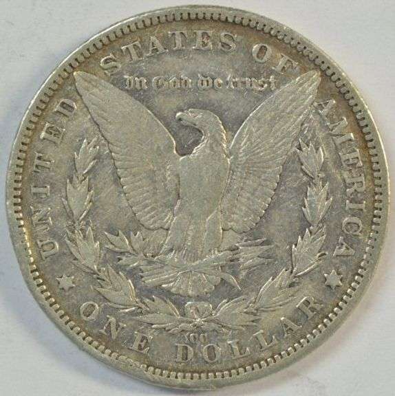 Key date 1890-CC Morgan Silver Dollar in circ