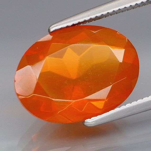 Vibrant top color 2.97ct Fanta orange Fire Opal