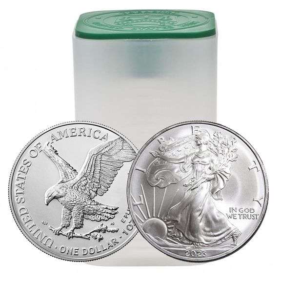 2023 Silver Eagle Roll of 20 UNCIRCULATED Coins