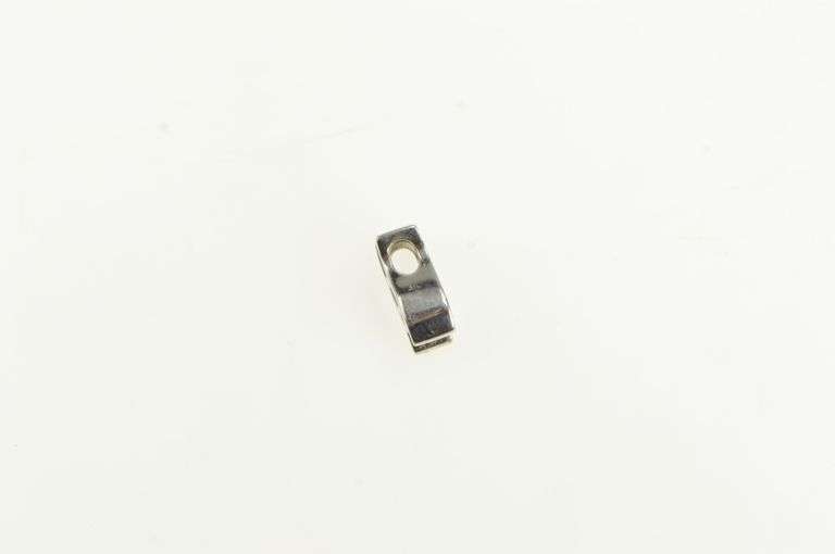 14K White Gold Diamond Wavy Curvy Simple Statement Pendant