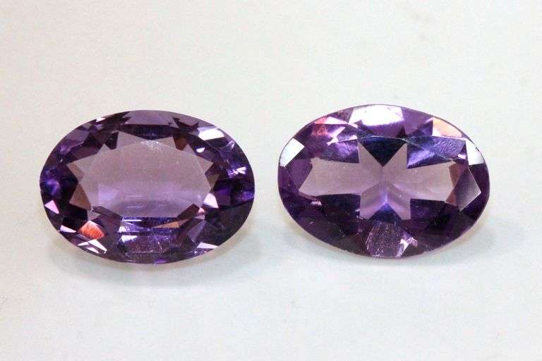 Big Natural Amethyst Pair - 10.05 cts.