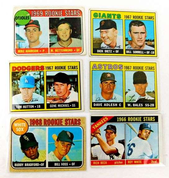 6 Topps Rookie Stars Baseball Cards