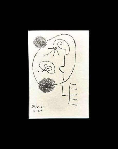 Miro Matted Art Print