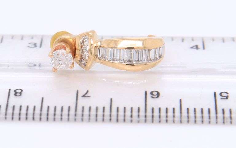 Favorite Yellow Gold Diamond Studs with Diamond Ear Jackets