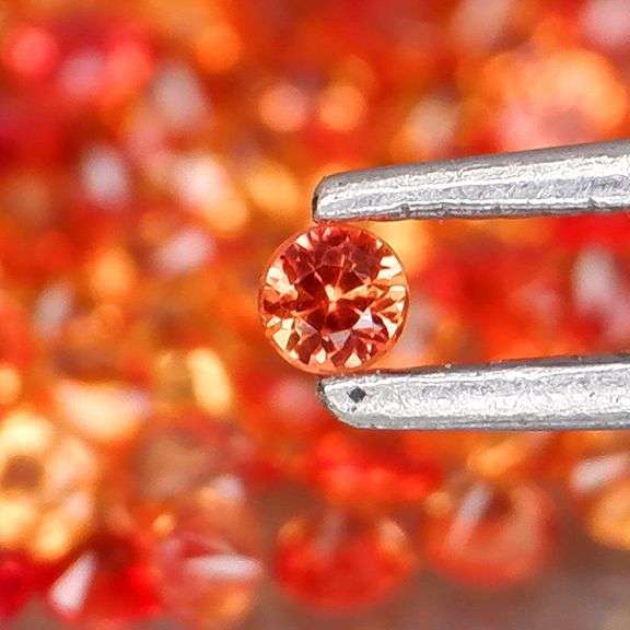 Awesome 5.31ct diamond cut Songean Sapphire set