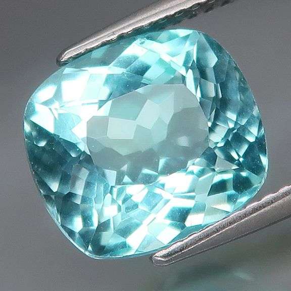 Vivid! 6.03ct cushion cut swiss blue Topaz