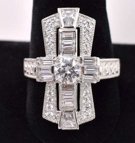 CZ Ring In Sterling Silver