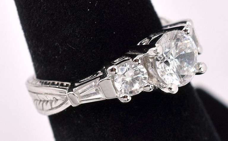Fascinating CZ Ring In Sterling Silver