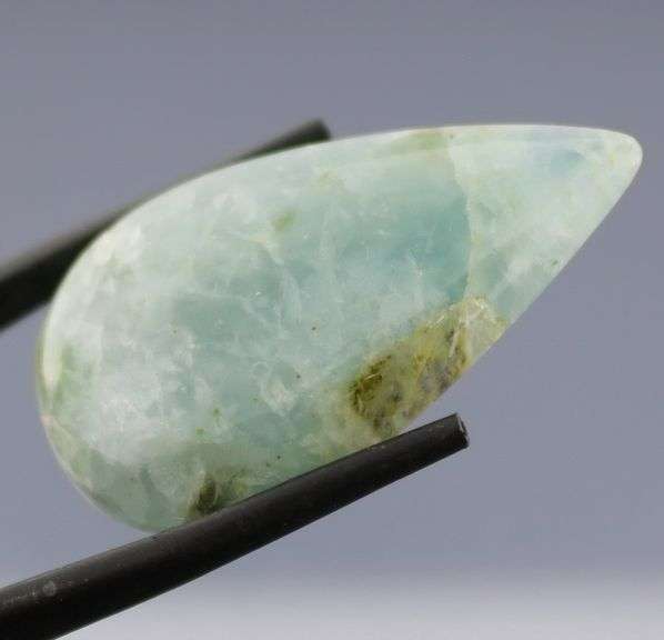 Pear shaped 41.5ct Aquamarine cabochon