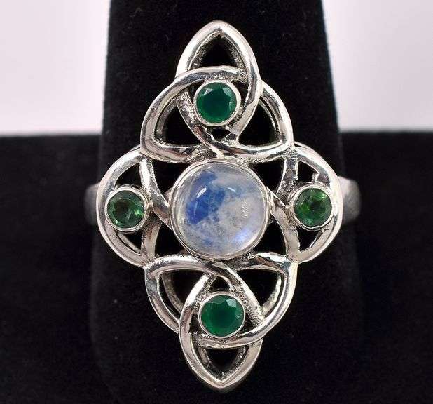 Multi-Gem Ring In Sterling Silver