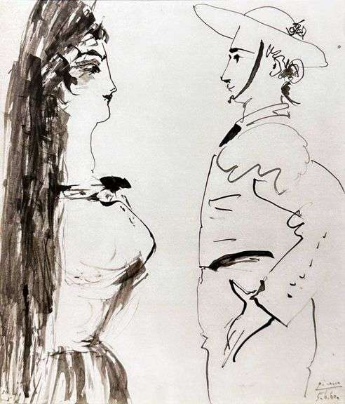Picasso Matted Art Print
