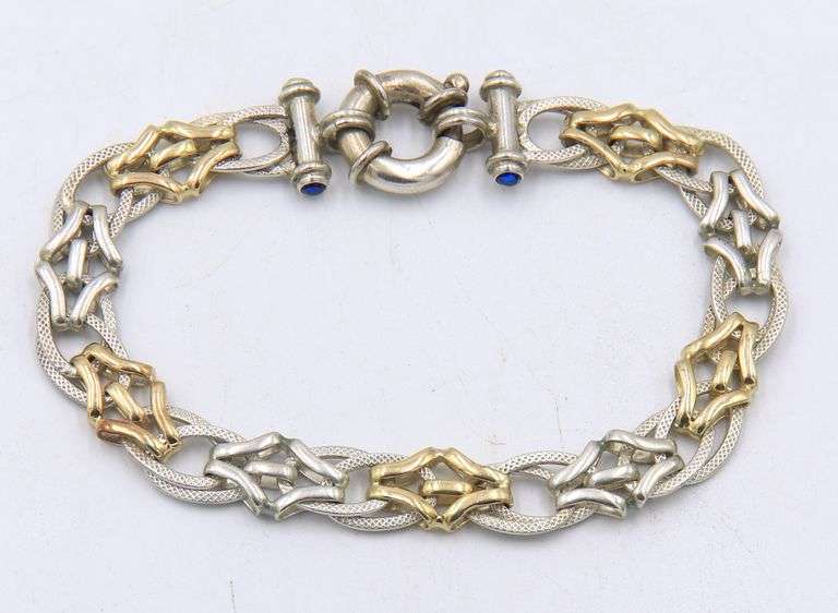Italian Sterling Silver Fancy Link Bracelet