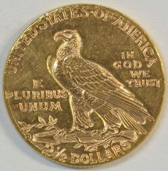 Great-looking BU 1925-D US $2.50 Indian Gold Piece. Lustrous