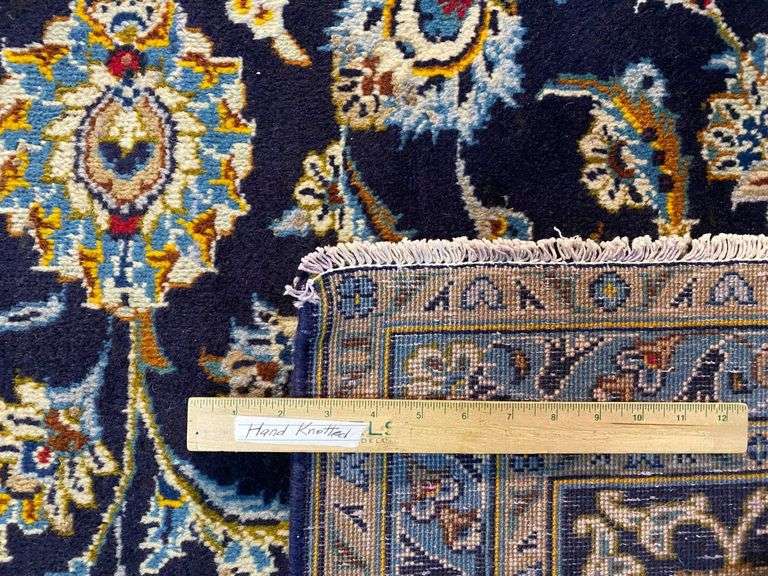 Exquisite Authentic Persian Kashan 9.7x13.2