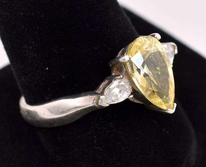 CZ Ring In Sterling Silver