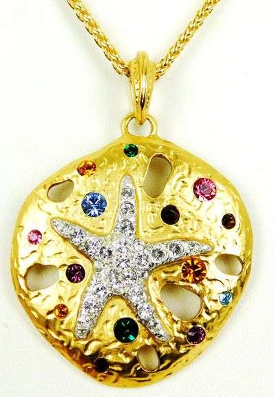 Kenneth Jay Lane Sand Dollar/Starfish Necklace