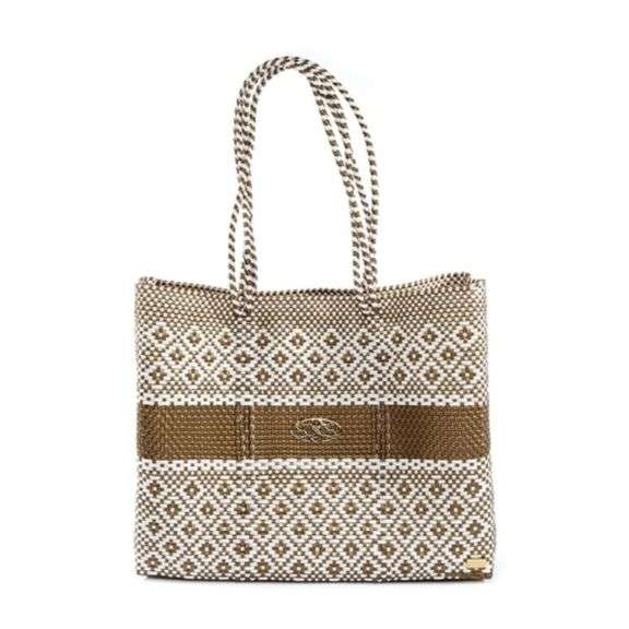 Lola's Handmade Gold Stripe Tote Bag