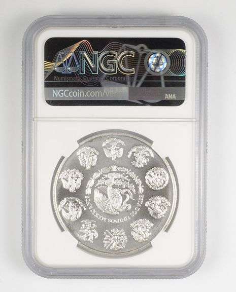 MS69 2002 MO Mexico 1 Onza .999 Fine Silver - Graded NGC