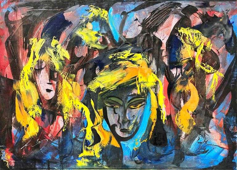 Original Signed Abstract Painting