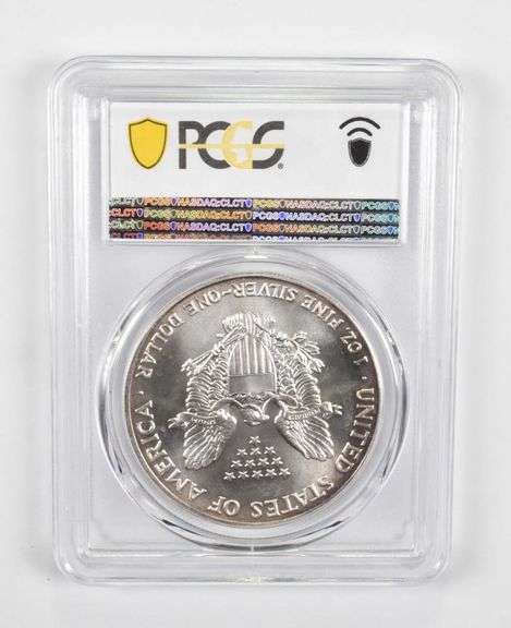 MS67 1991 American Silver Eagle - PCGS Insane Tone!