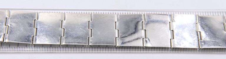 Vintage 925 Sterling Silver Signed Wide Bracelet