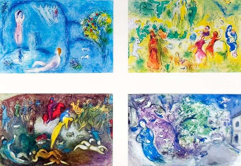 Marc Chagall Framed Collage