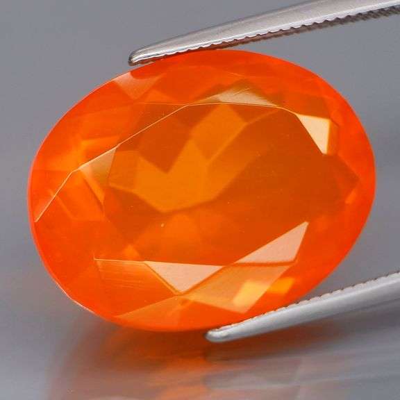 Phenomenal 10.21ct blood orange Fire Opal