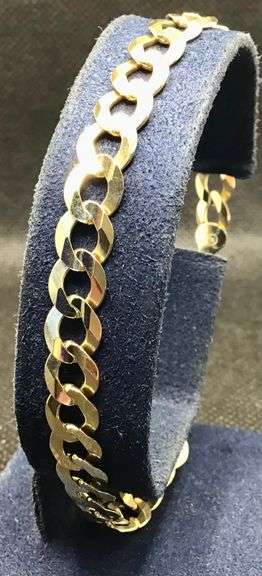STYLISH AND MINIMALIST 14K YELLOW GOLD CURB-LINK BRACELET