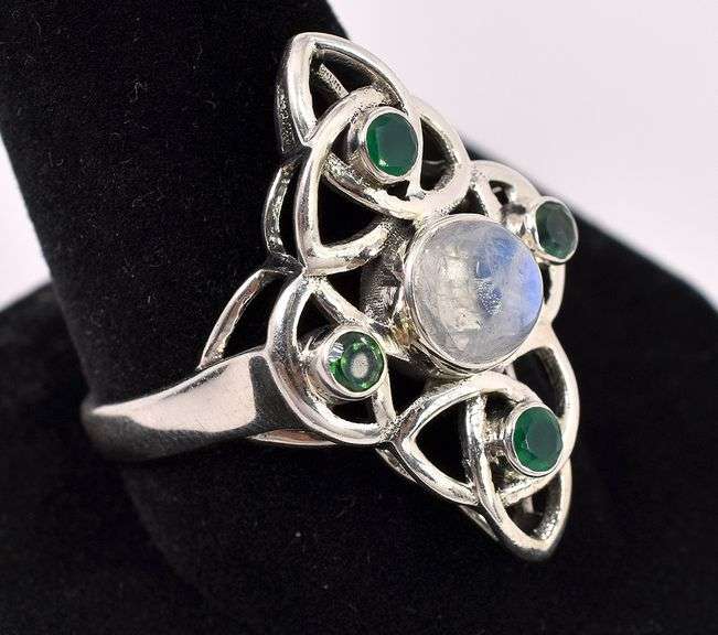 Multi-Gem Ring In Sterling Silver