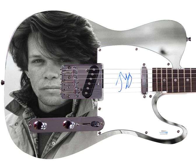 John Cougar Mellencamp Autographed 1/1 Custom Graphics Guitar ACOA