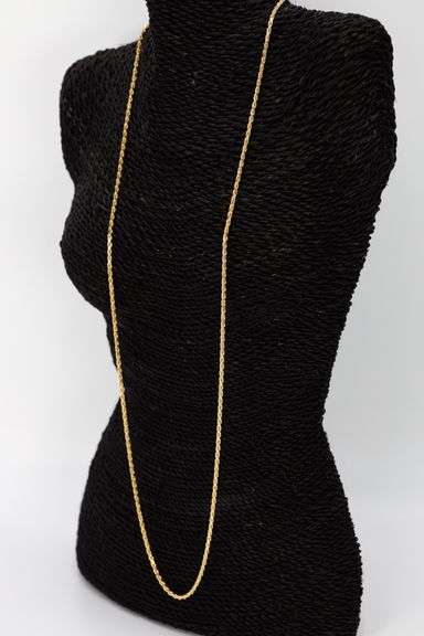 22k Yellow Gold Plated Sterling Silver Diamond-Cut Rope Chain 2.8mm Solid 925 Italy New Necklace 36"