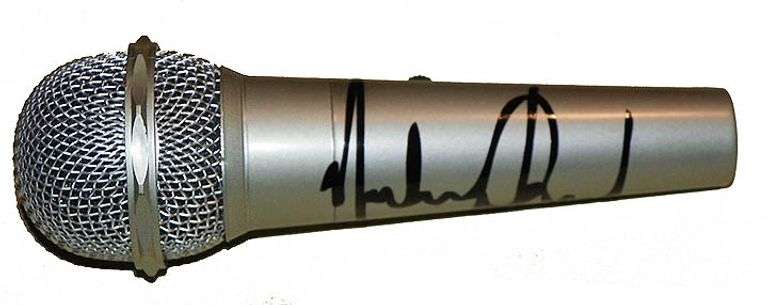 Michael Jackson Autographed Facsimile Signed Microphone