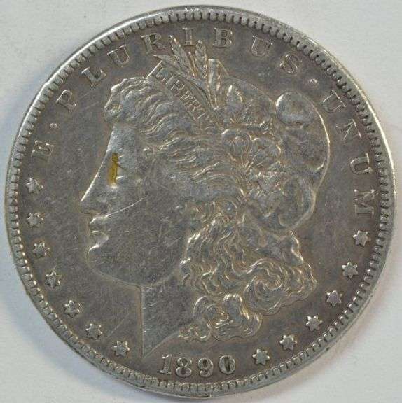 Sharp key date 1890-CC Morgan Silver Dollar