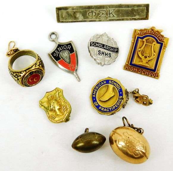 Nice Lot of Vintage School Jewelry